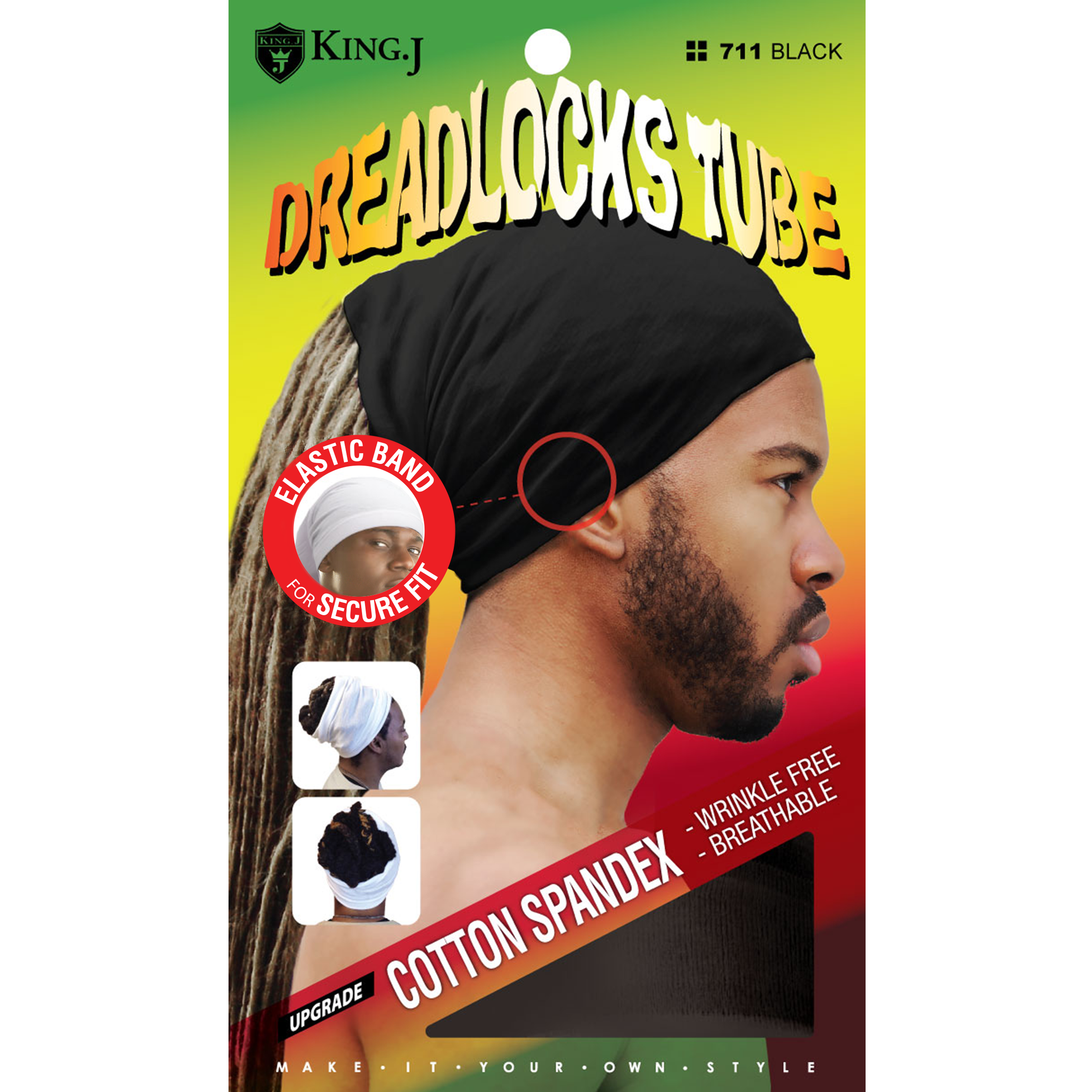 DREADLOCKS TUBE [BLACK] – Qfitt