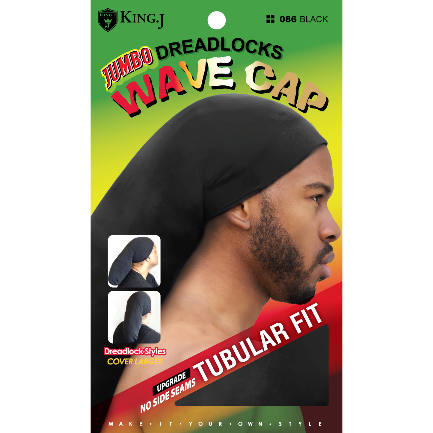 (Jumbo) Dreadlocks Wave Cap