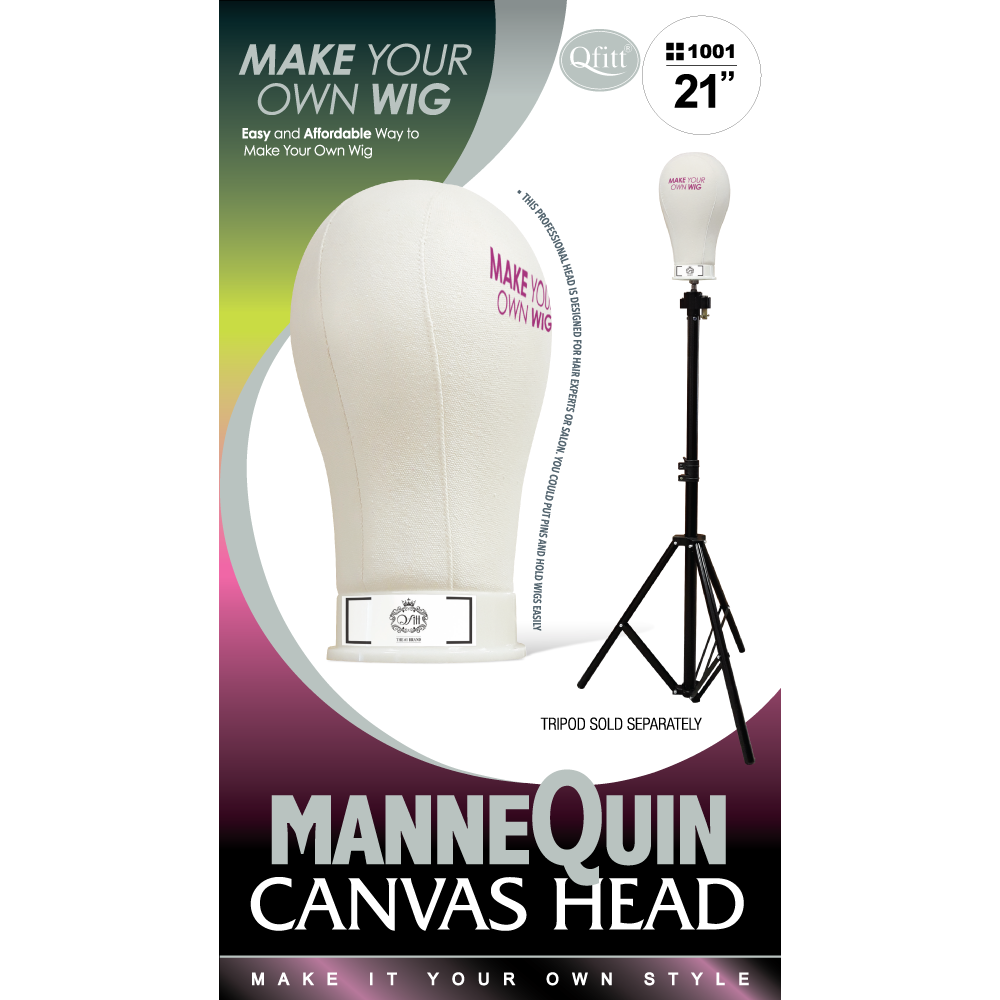 M&M Headgear Mannequin Canvas Head 22