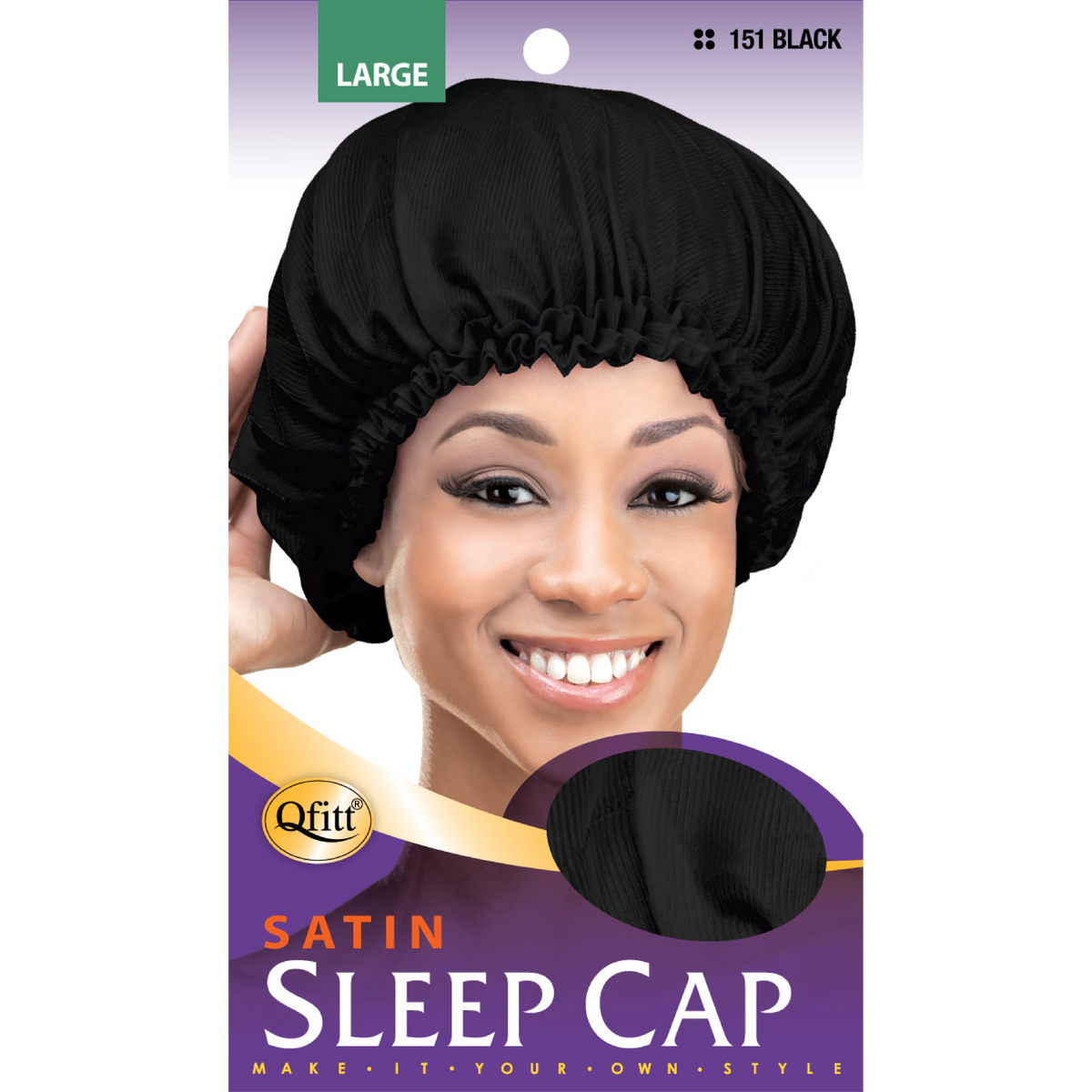 (Large) Satin Sleep Cap