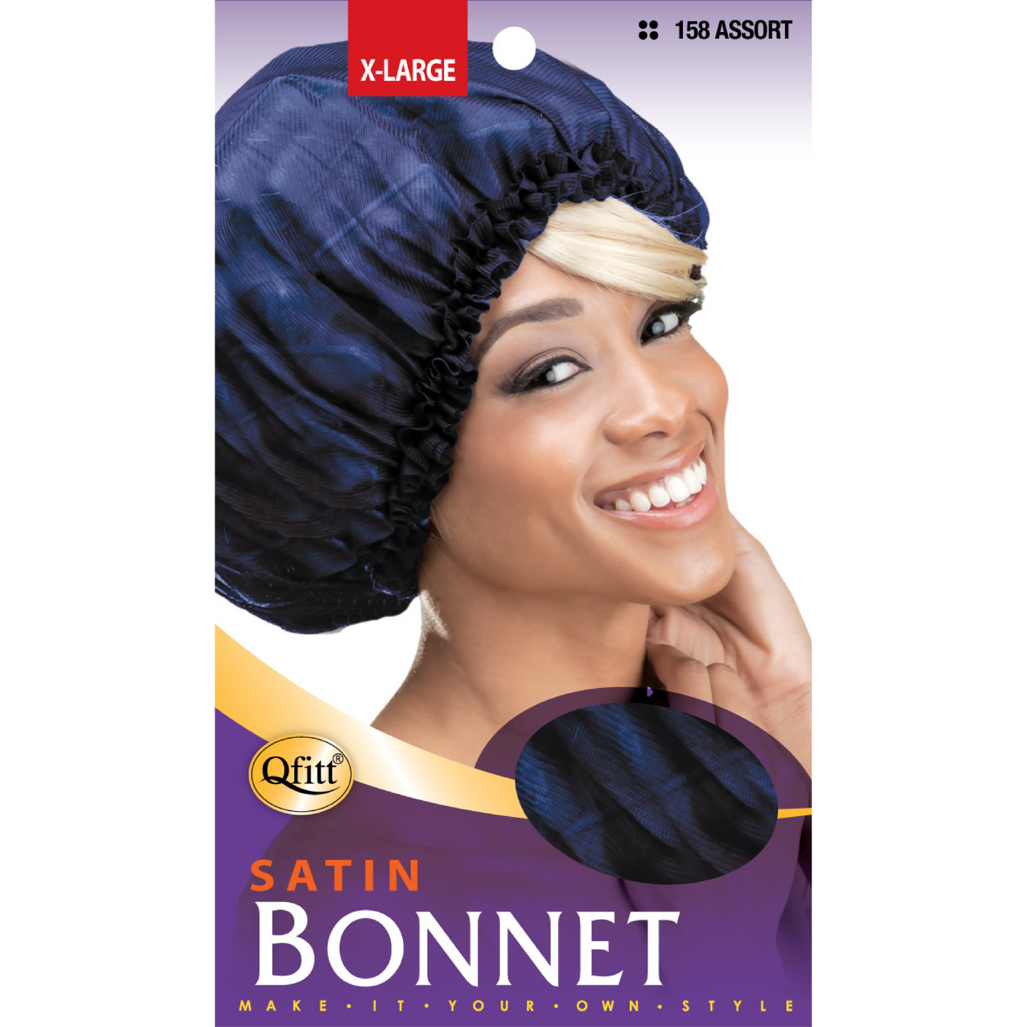 X-LARGE SATIN BONNET