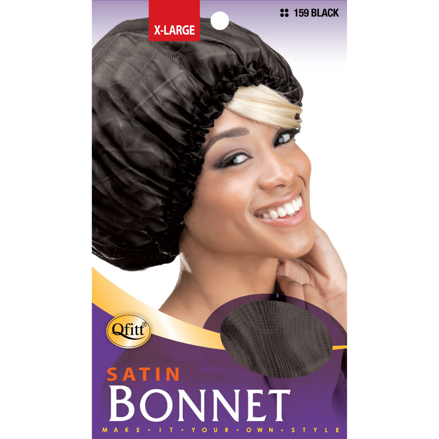 X-LARGE SATIN BONNET