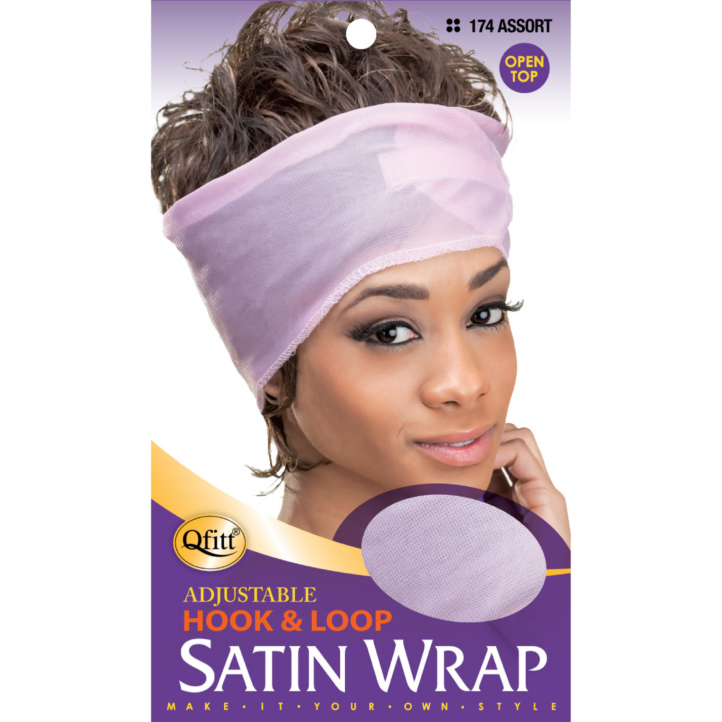 LARGE SATIN WRAP-OPEN TOP