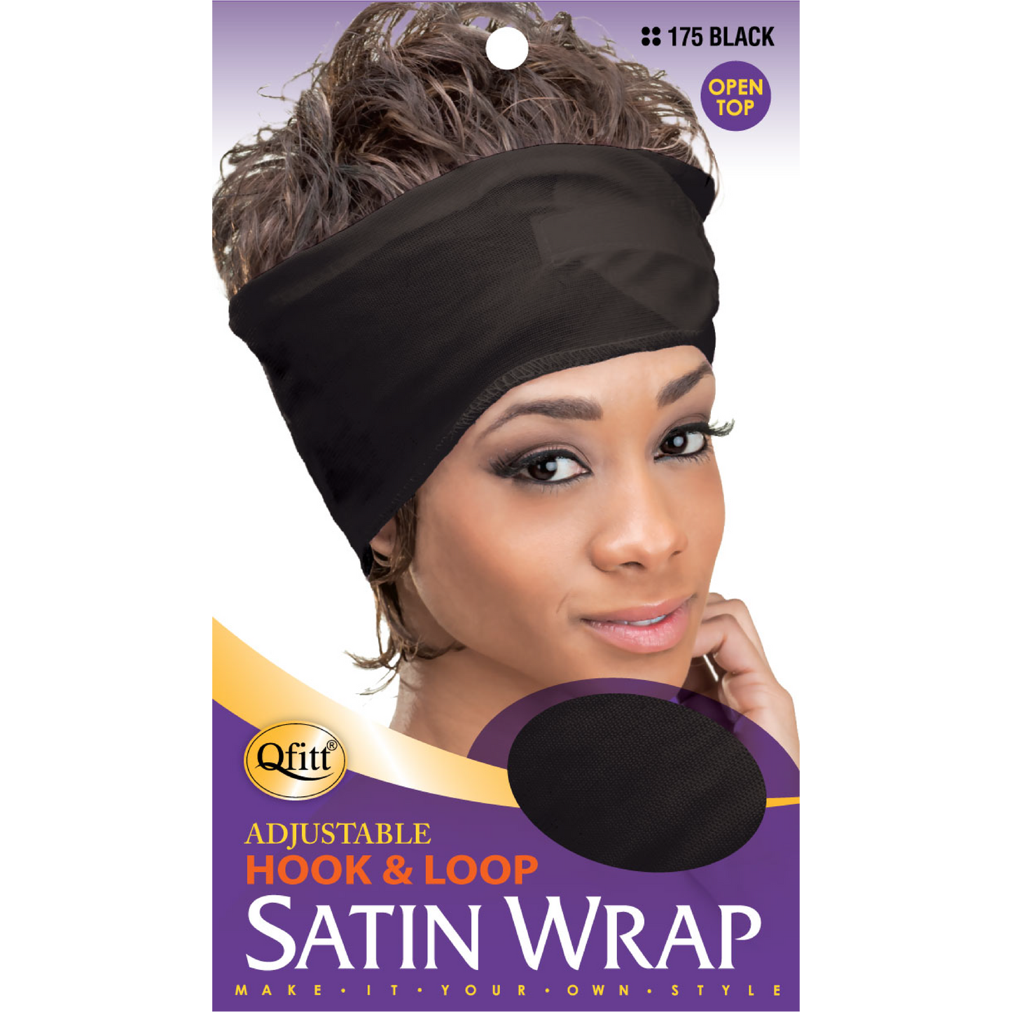 (Large) Satin Wrap-Open Top