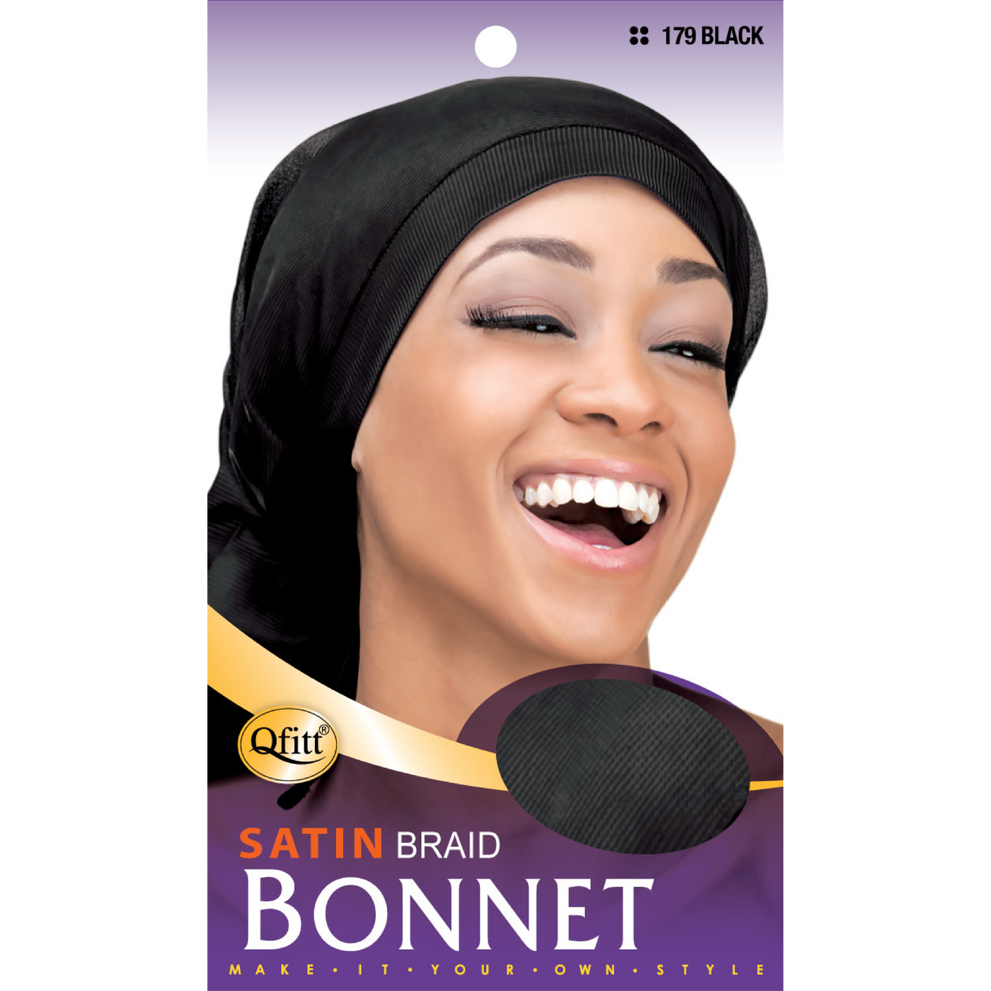 BRAID SATIN BONNET