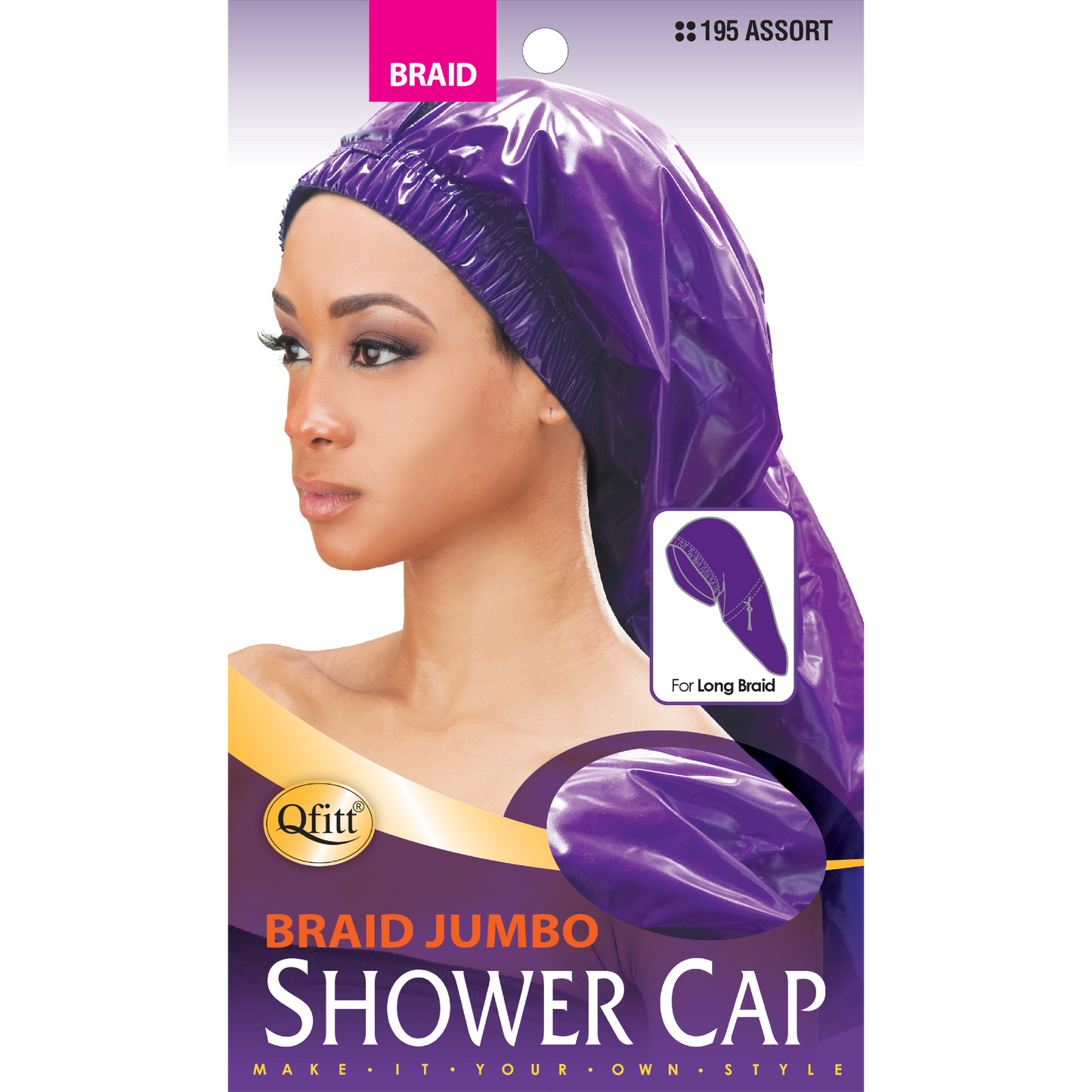 BRAID SHOWER CAP