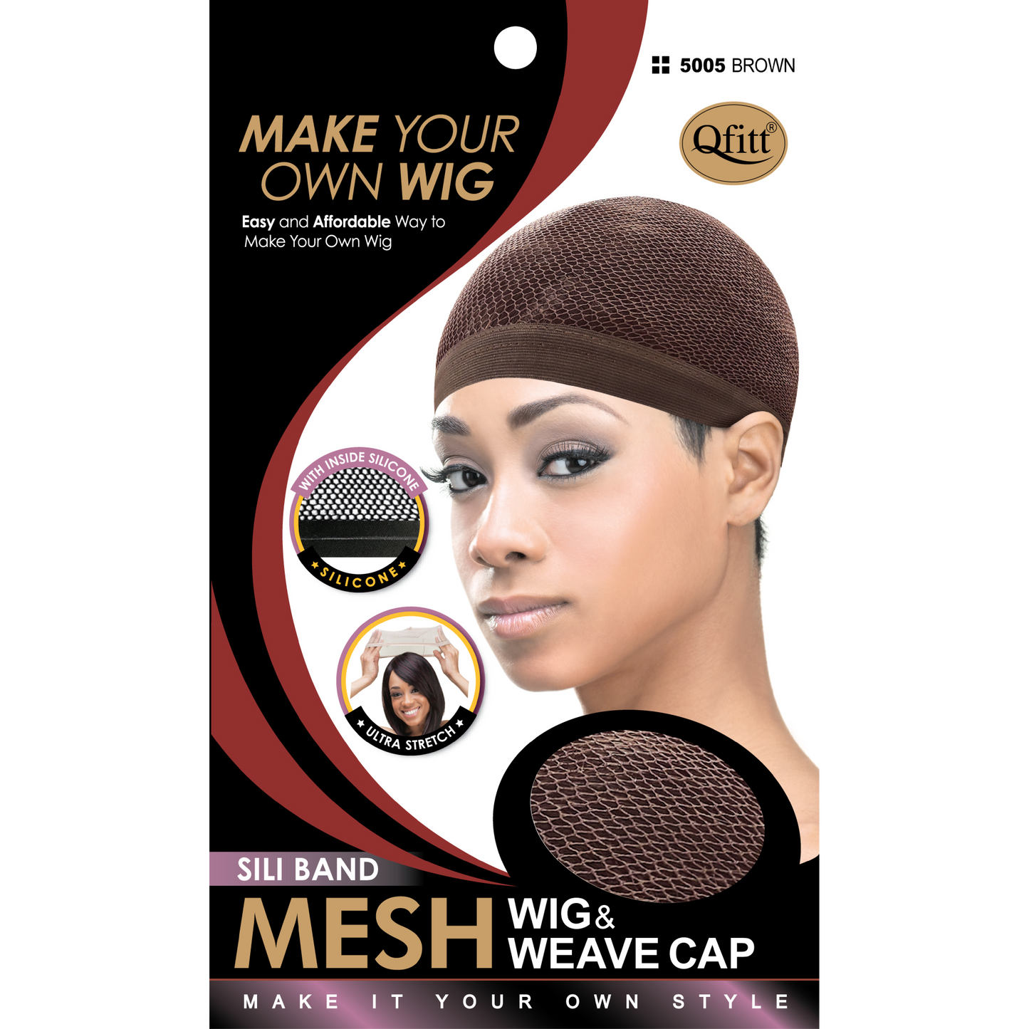 SILICONE BAND MESH WIG & WAVE CAP