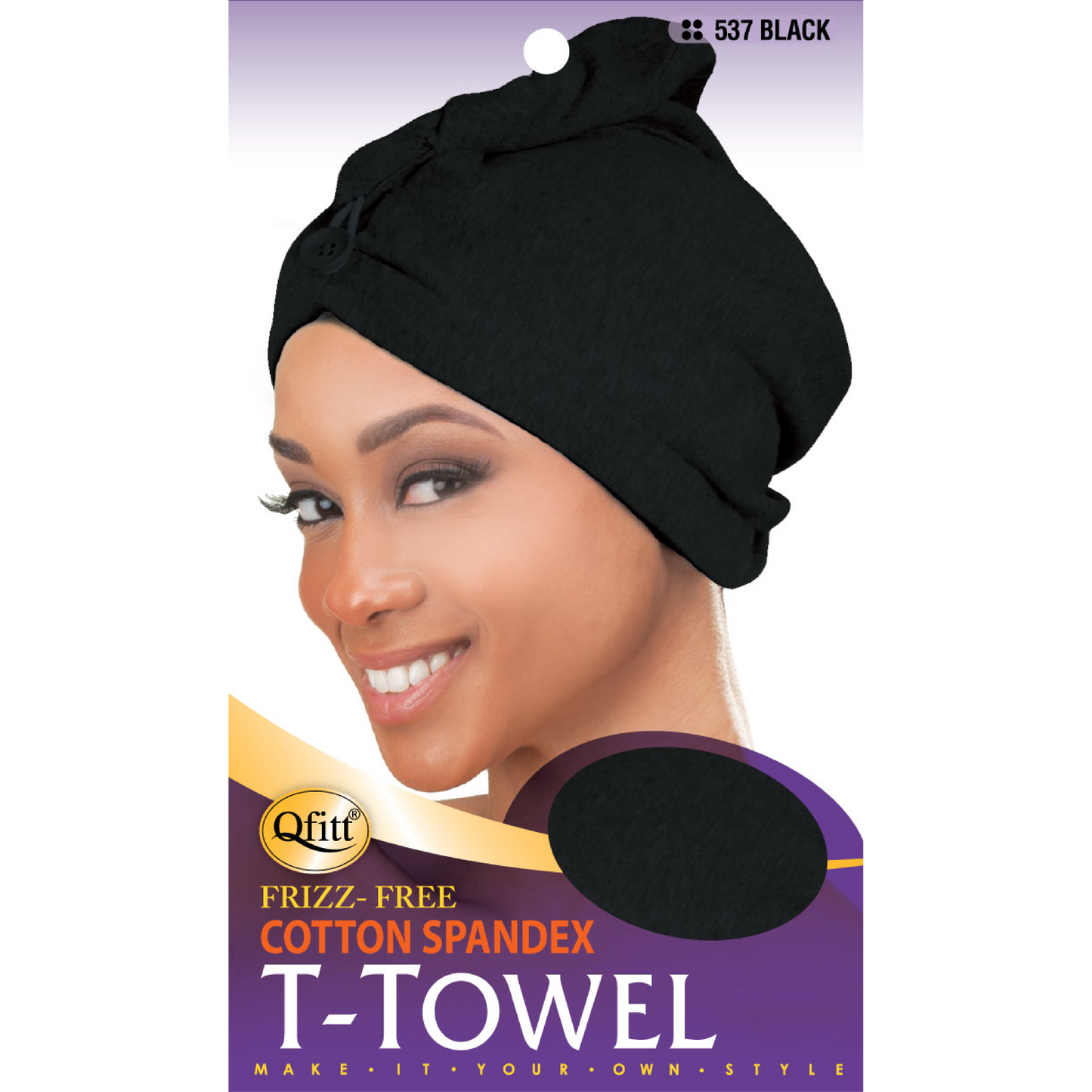 FRIZZ-FREE COTTON SPANDEX T-TOWEL