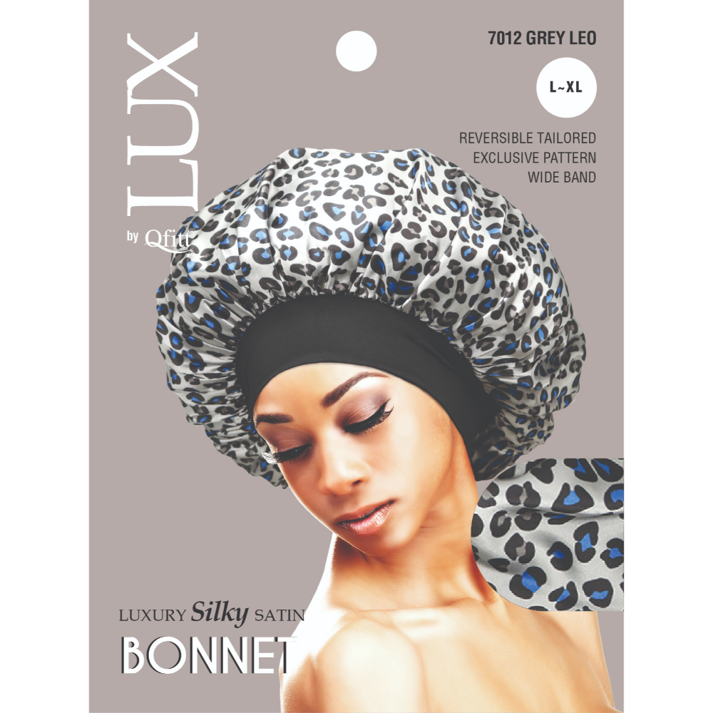 X-LARGE LUXURY SILKY SATIN BONNET - PATTERN
