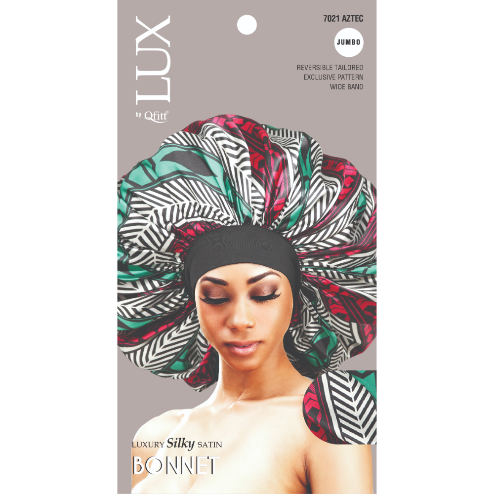 JUMBO LUXURY SILKY SATIN BONNET PATTERN Qfitt jumbo-luxury-silky-satin-bonnet-pattern-qfitt