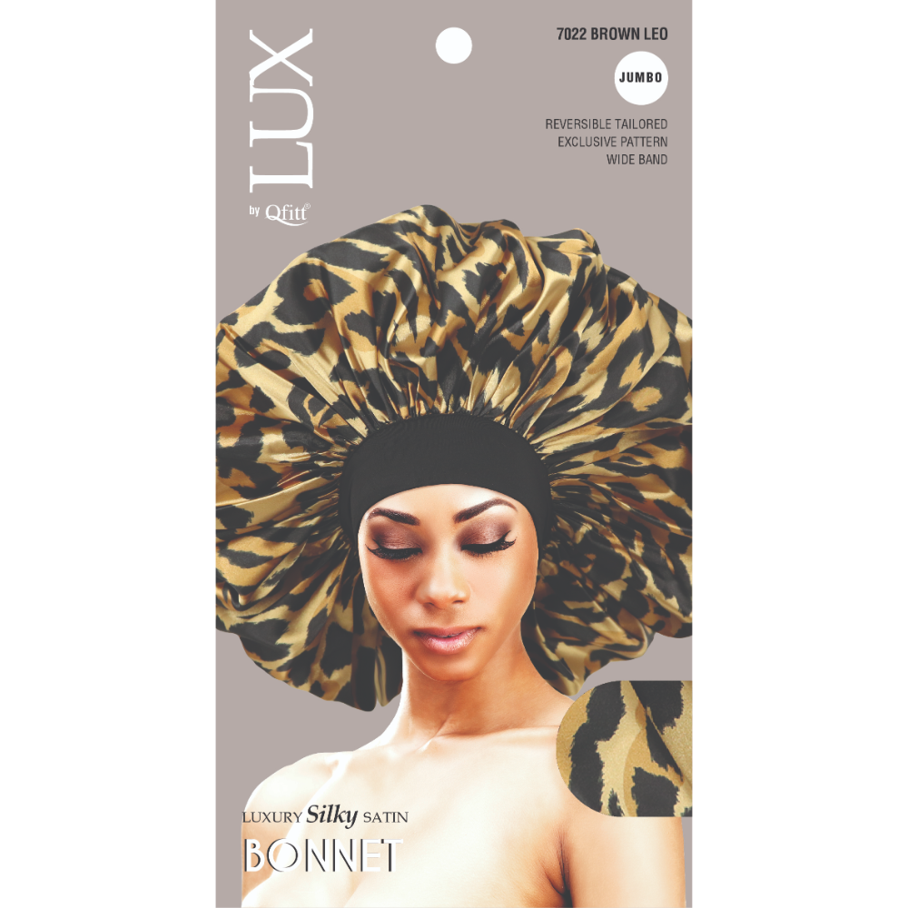 JUMBO LUXURY SILKY SATIN BONNET - PATTERN