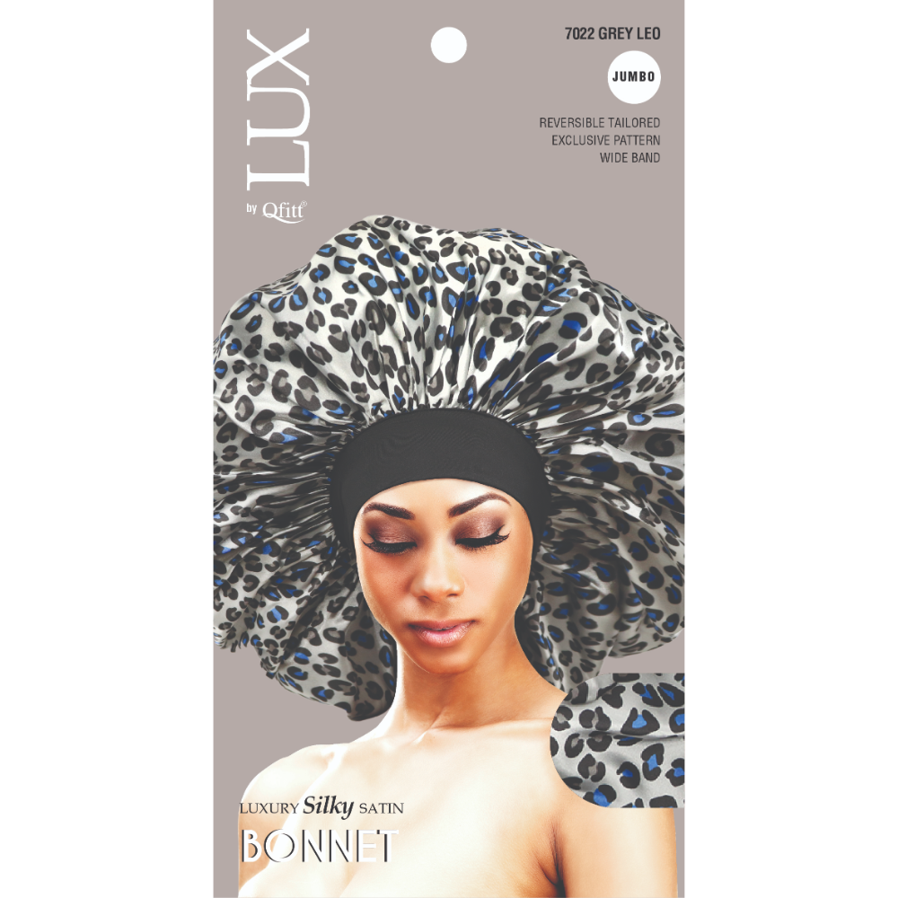 JUMBO LUXURY SILKY SATIN BONNET - PATTERN