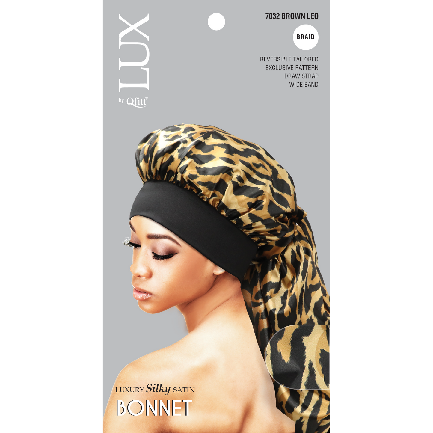 BRAID LUXURY SILKY SATIN BONNET - PATTERN
