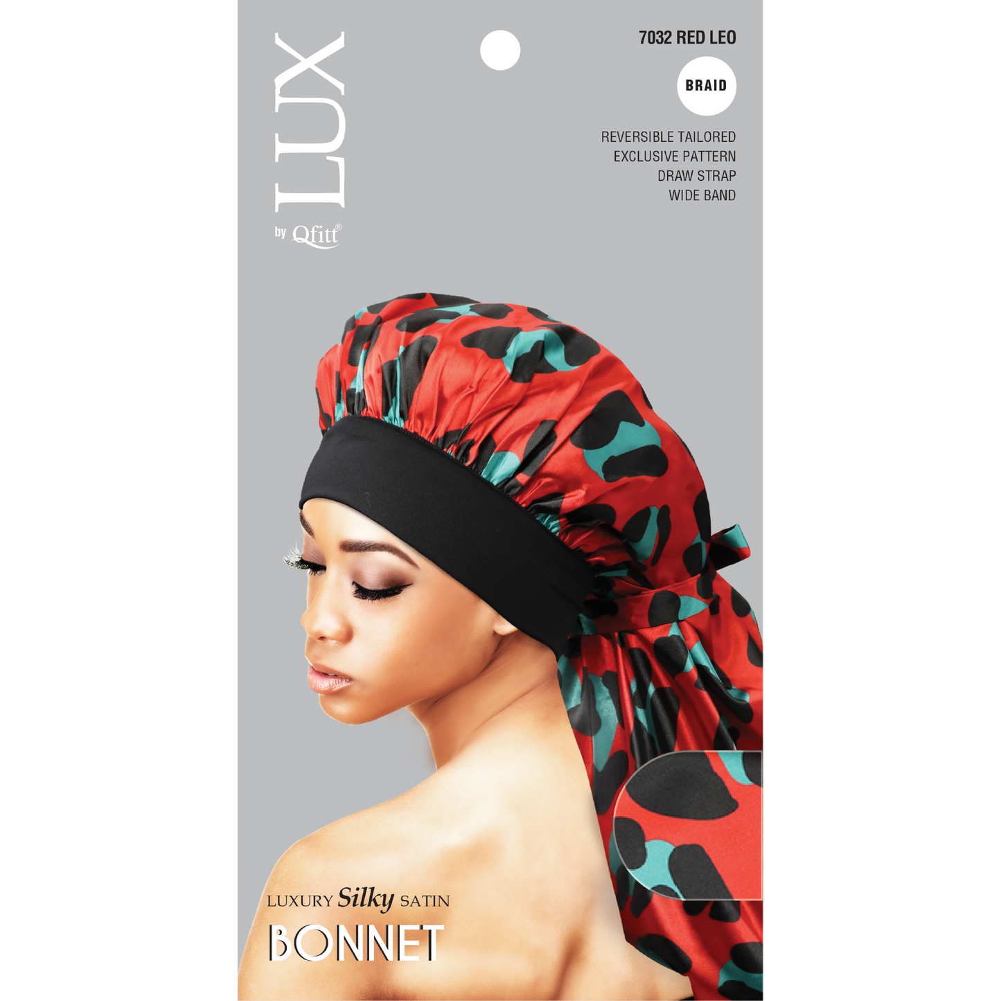 BRAID LUXURY SILKY SATIN BONNET - PATTERN