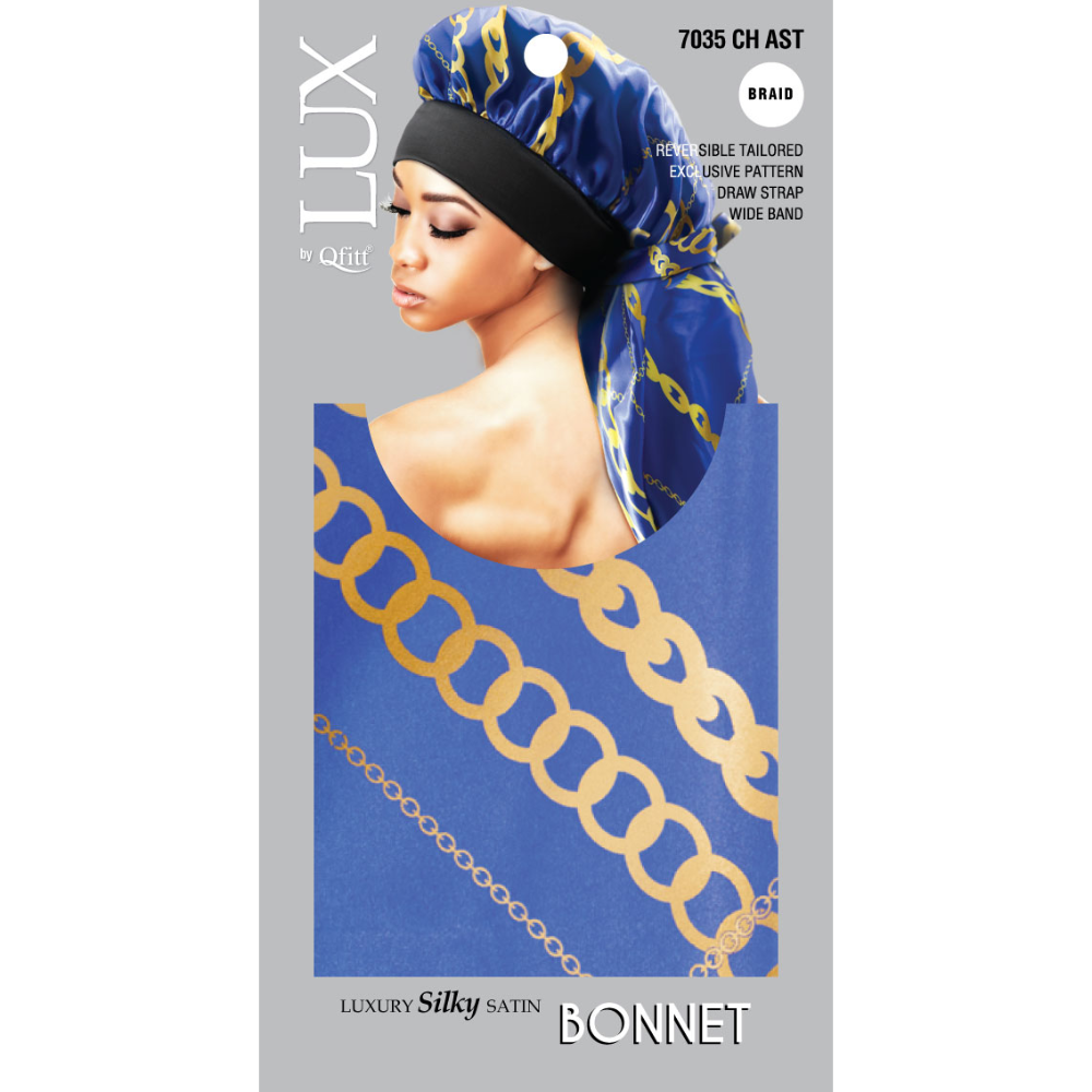 BRAID LUXURY SILKY SATIN BONNET - PATTERN