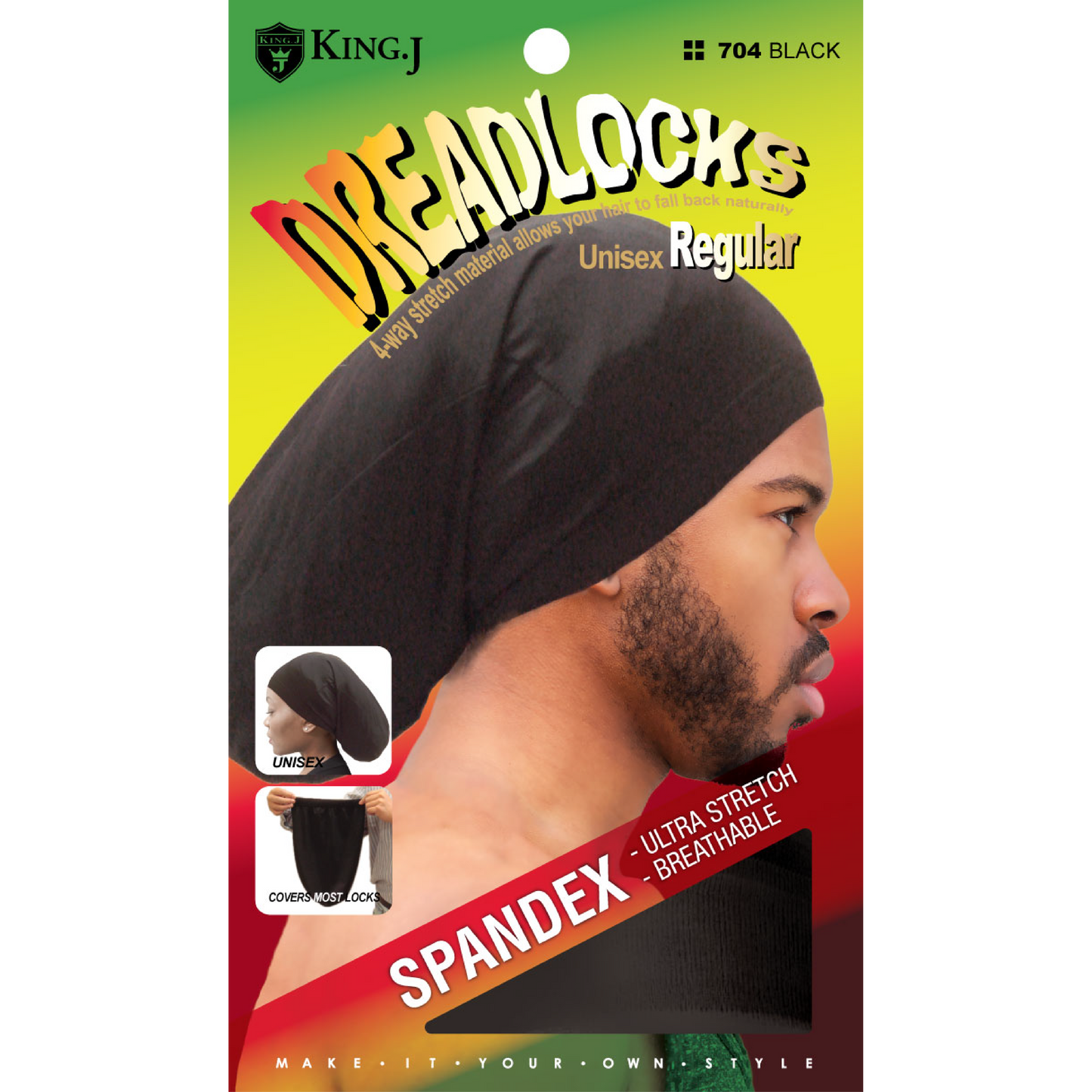 REGULAR SPANDEX DREADLOCKS CAP