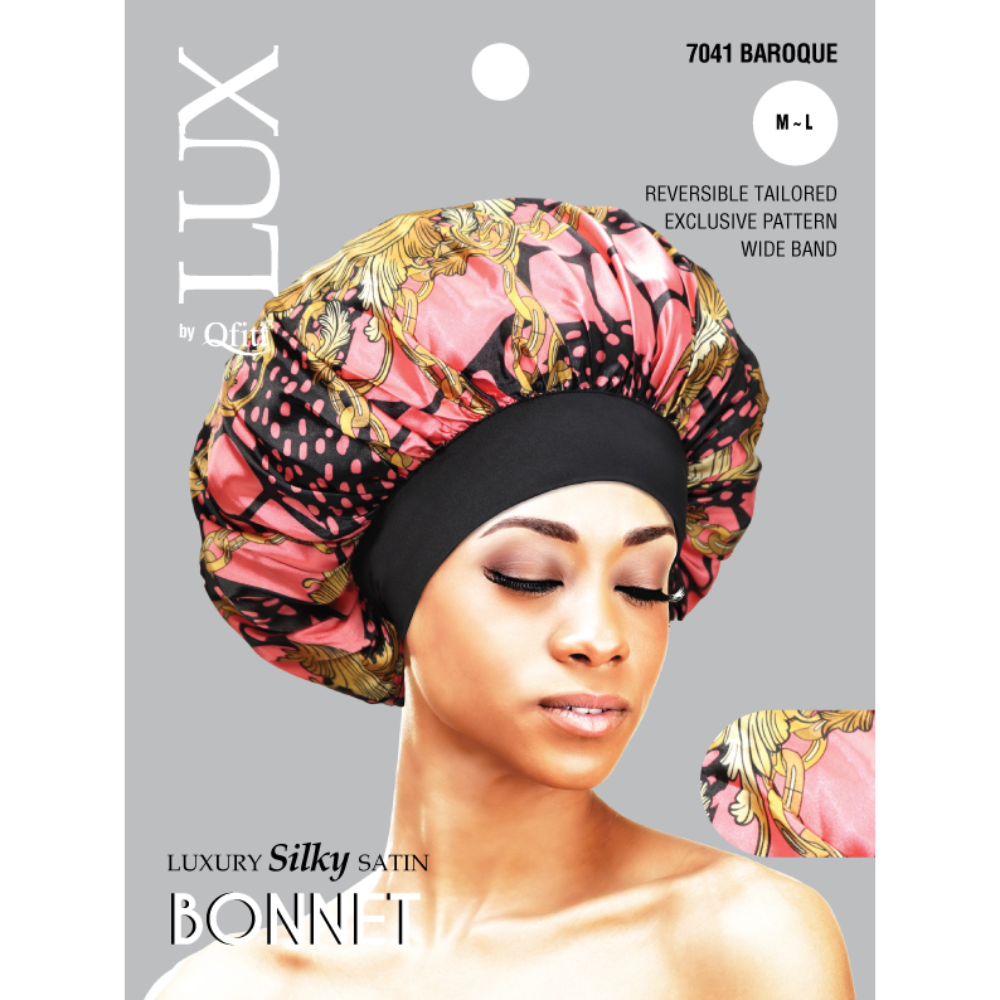REGULAR LUXURY SILKY SATIN BONNET - PATTERN