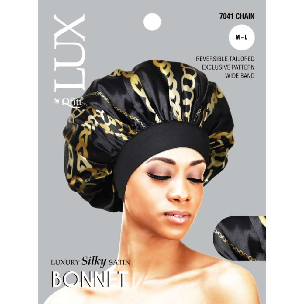 REGULAR LUXURY SILKY SATIN BONNET - PATTERN