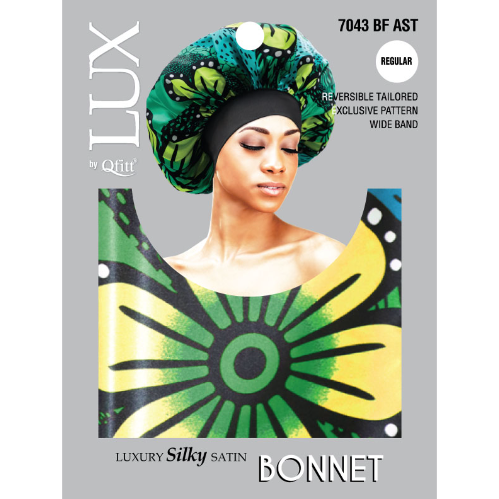 REGULAR LUXURY SILKY SATIN BONNET - PATTERN