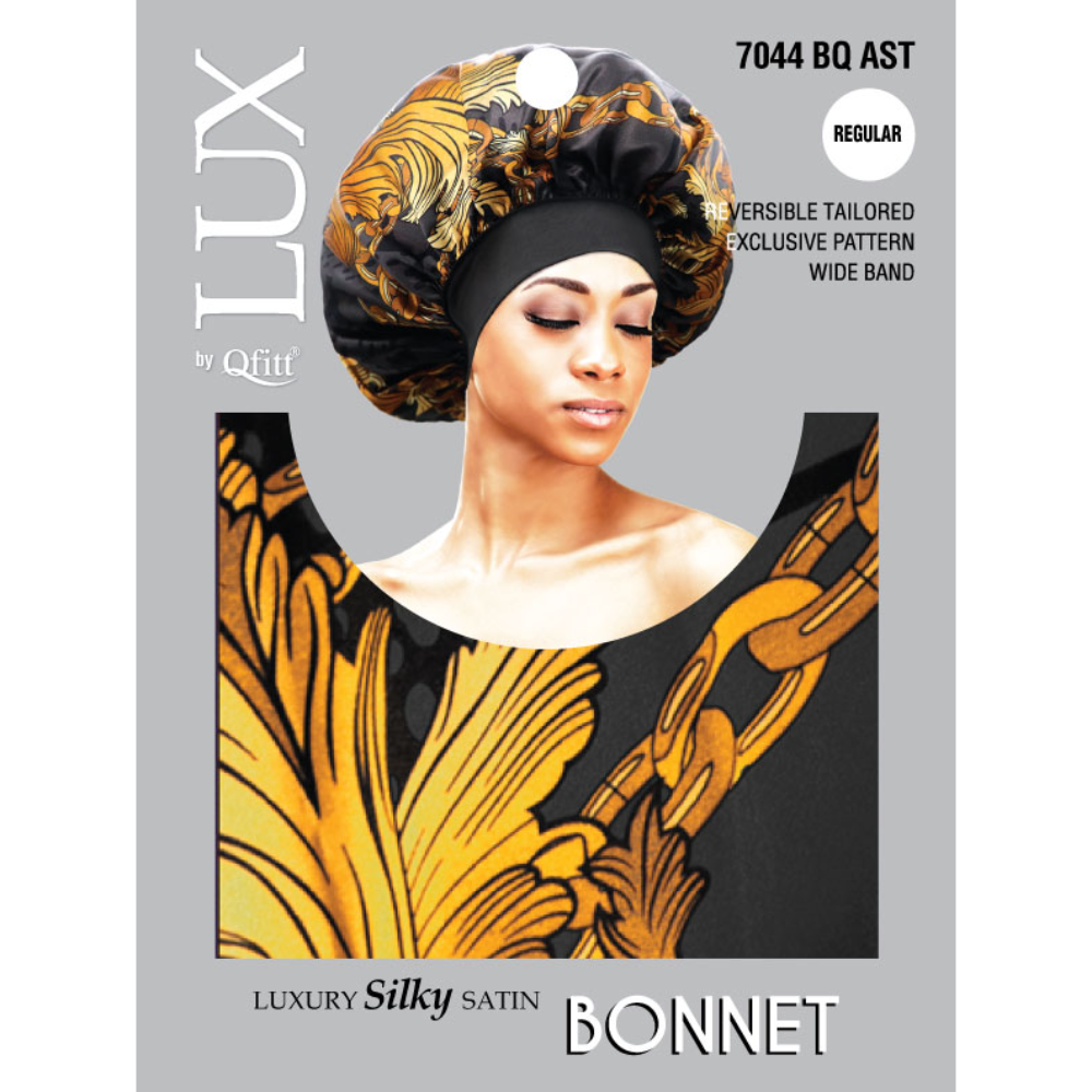 REGULAR LUXURY SILKY SATIN BONNET - PATTERN