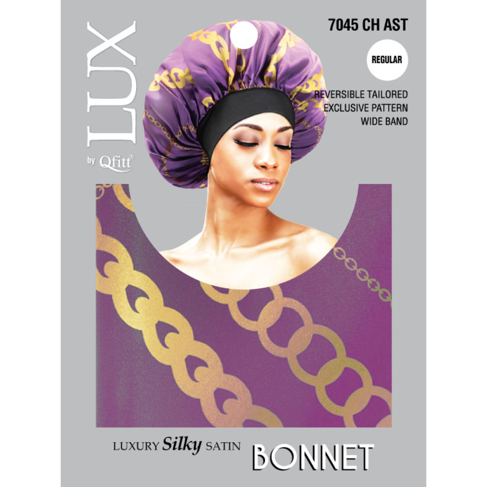 REGULAR LUXURY SILKY SATIN BONNET - PATTERN