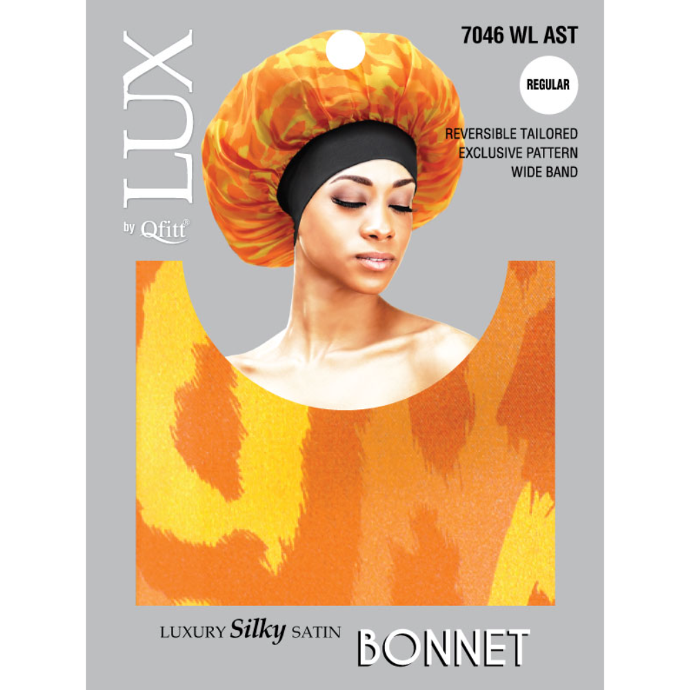 REGULAR LUXURY SILKY SATIN BONNET - PATTERN
