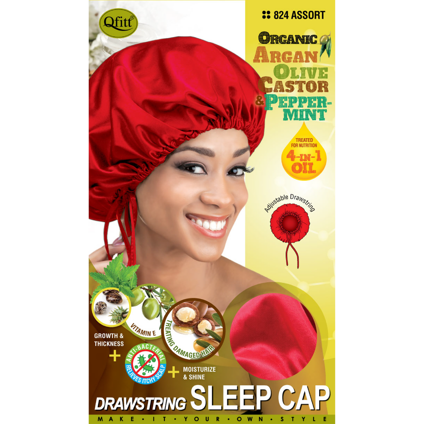 ORGANIC DRAWSTRING SLEEP CAP