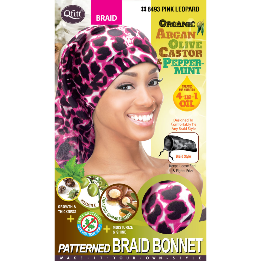 (Braid) Organic Patterned Bonnet - 12 pcs set