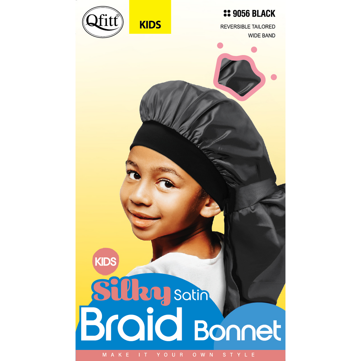 (Kids) Silky Satin Braid Bonnet