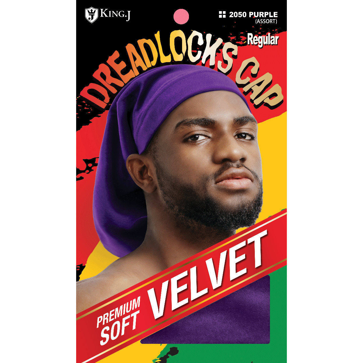 VELVET DREADLOK CAP [ASSORT-6PC/PK]