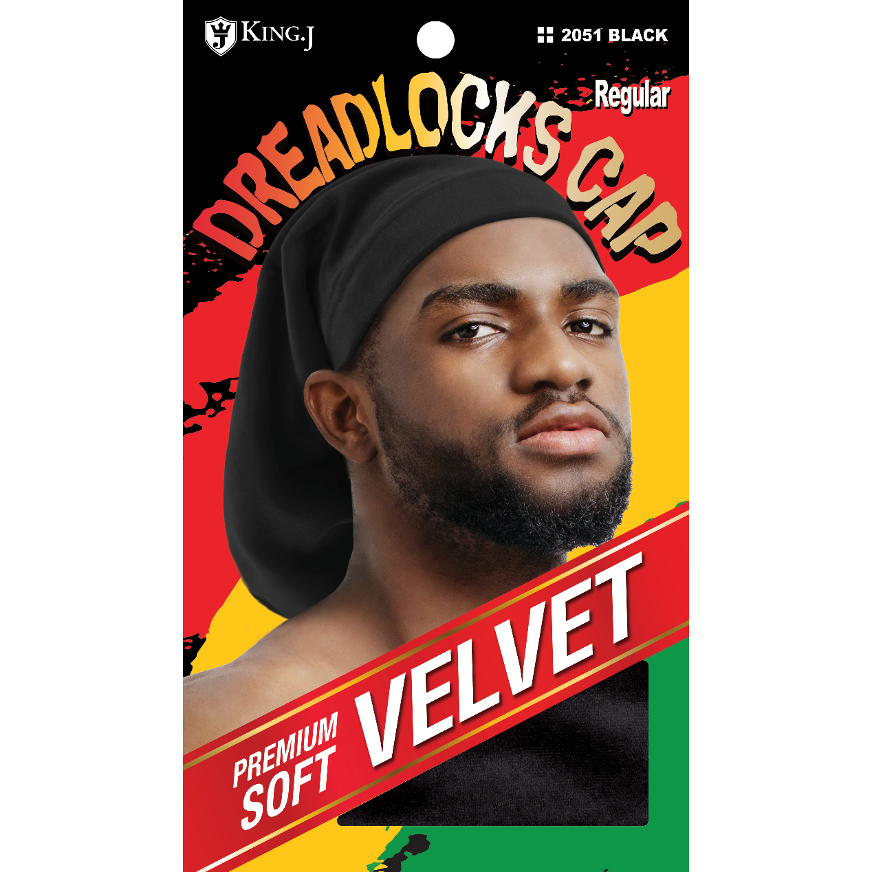 VELVET DREADLOK CAP [BLACK]
