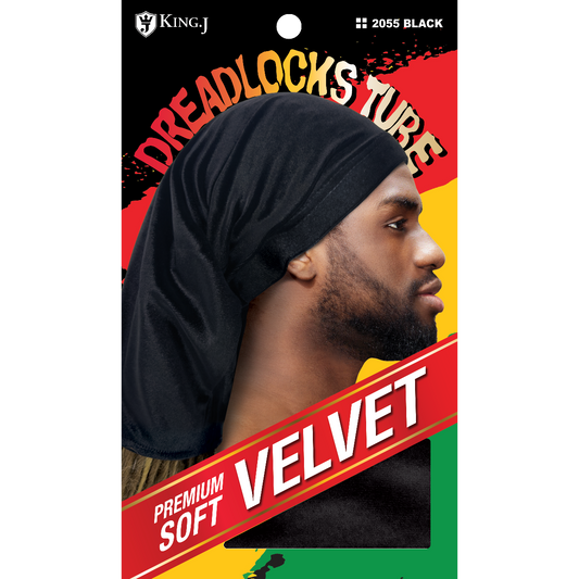VELVET DREADLOK CAP TUBE [BLACK]