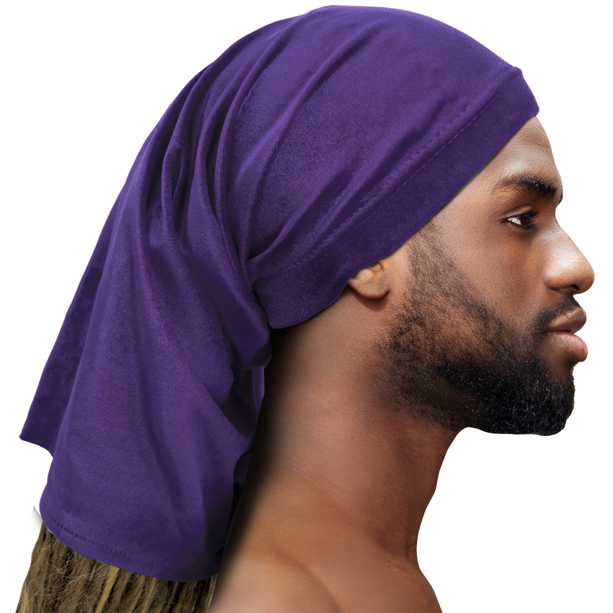 Velvet Dreadlok Cap Tube - 6 pcs set