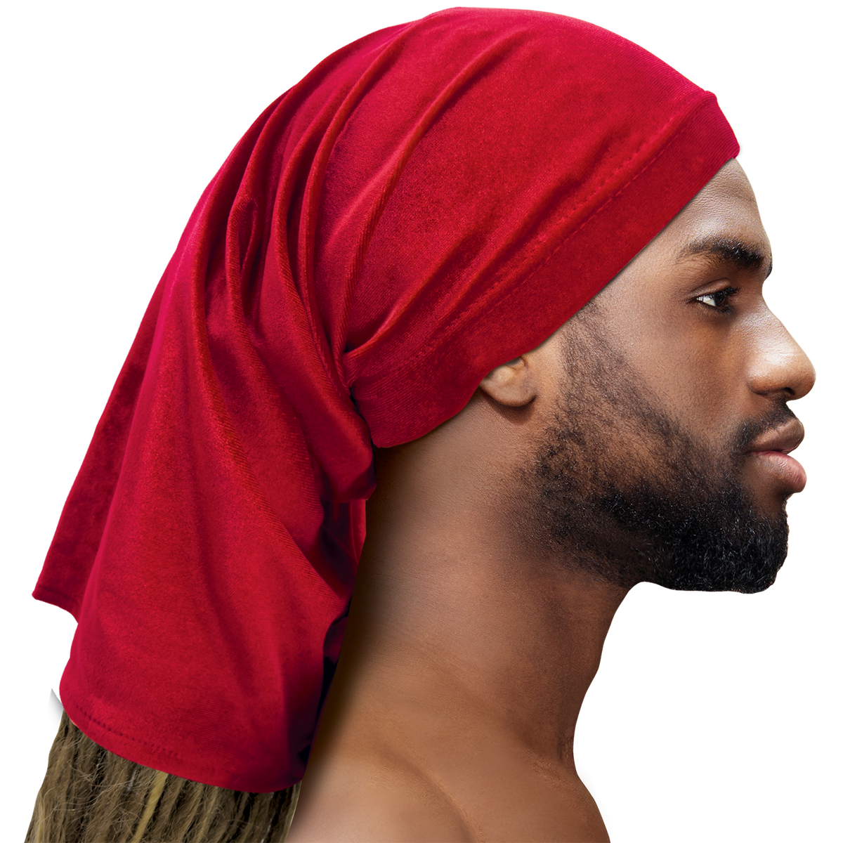 Velvet Dreadlok Cap Tube - 6 pcs set