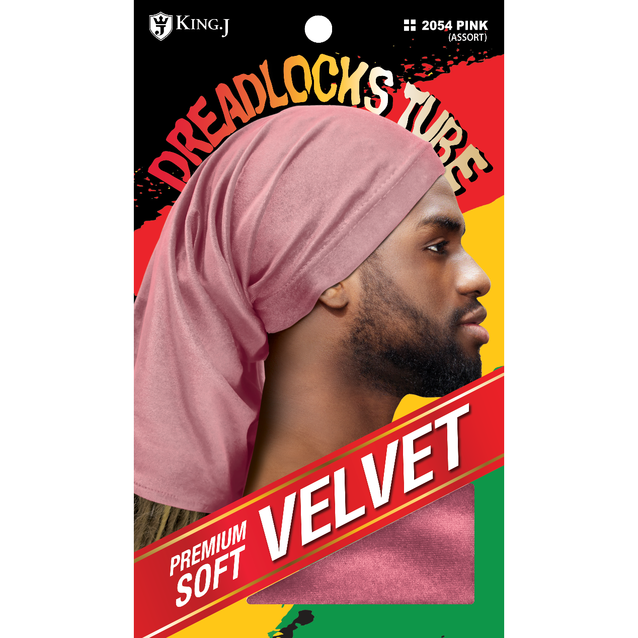 VELVET DREADLOK CAP TUBE [ASSORT-6PC/PK]