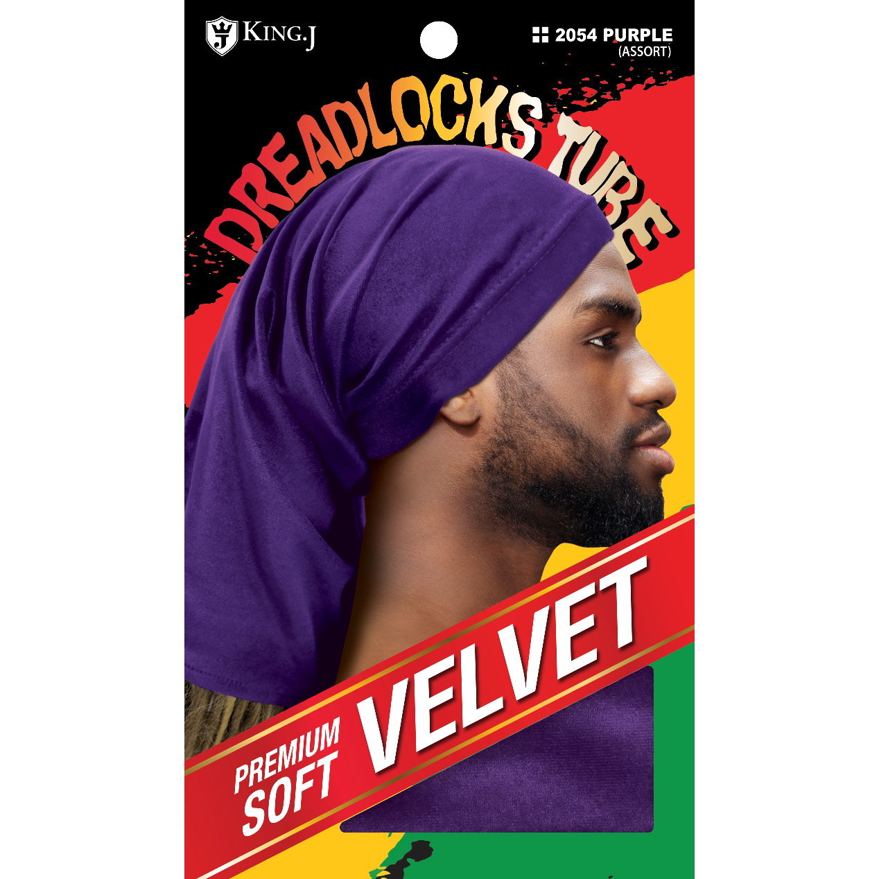 VELVET DREADLOK CAP TUBE [ASSORT-6PC/PK]