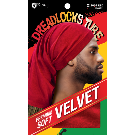 VELVET DREADLOK CAP TUBE [ASSORT-6PC/PK]