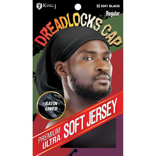 SOFT JERSEY DREADLOCKS CAP [BLACK]