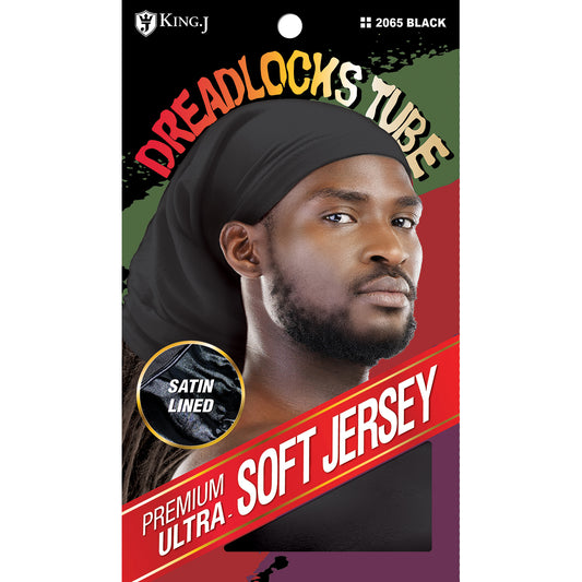 SOFT JERSEY DREADLOCKS TUBE [BLACK]