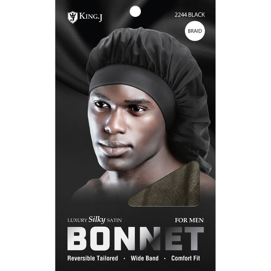 SILKY BONNET FOR MAN BRAID [BLACK]