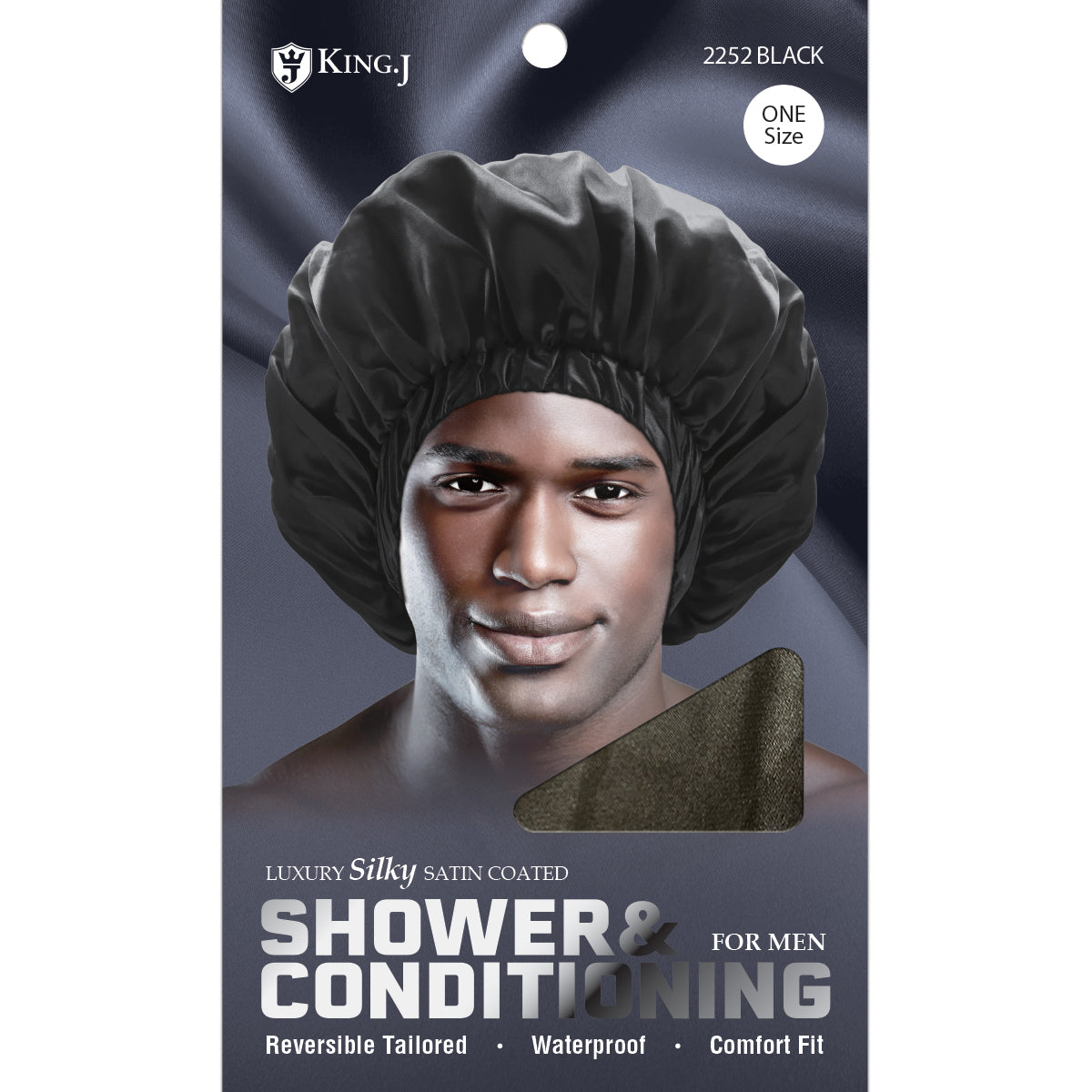 SHOWER & CONDITIONING CAP FOR MAN[BLACK]