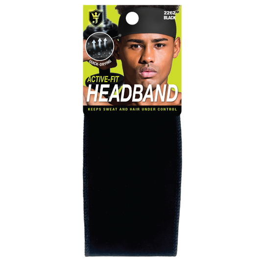 ACTIVE-FIT HEADBAND [BLACK]