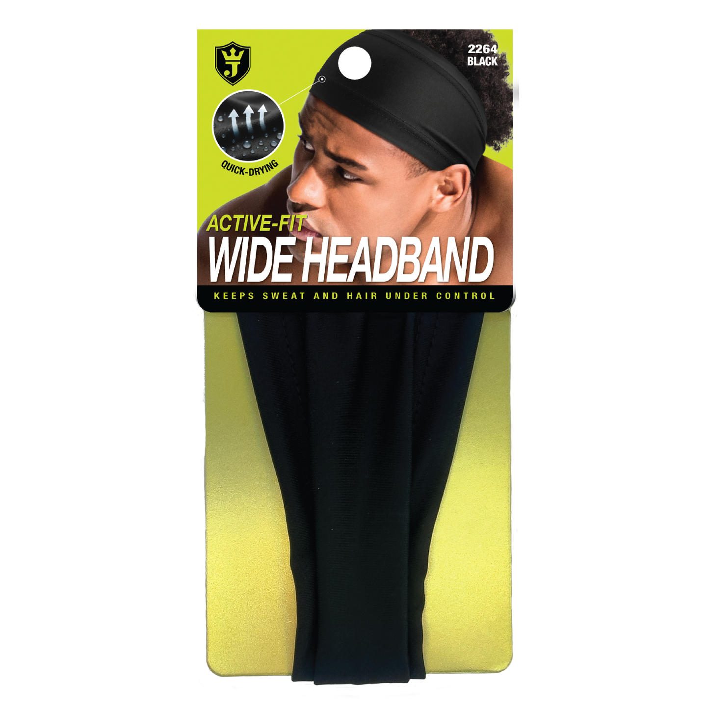 ACTIVE-FIT WIDE HEADBAND [BLACK]