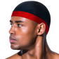 King J Wave Cap 12-piece assorted set in white, red, and blue for 360 wave hair care