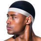 King J Wave Cap 12-piece assorted set in white, red, and blue for 360 wave hair care
