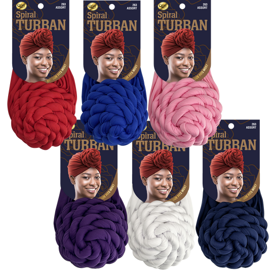 Spiral Turban [ASSORT-6 PIECES SET]