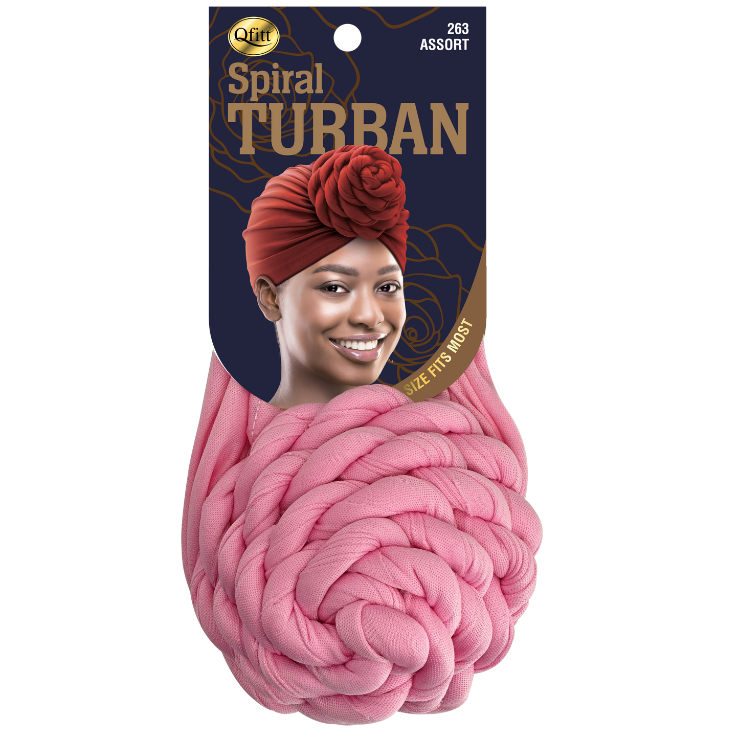 Spiral Turban [ASSORT-6 PIECES SET]