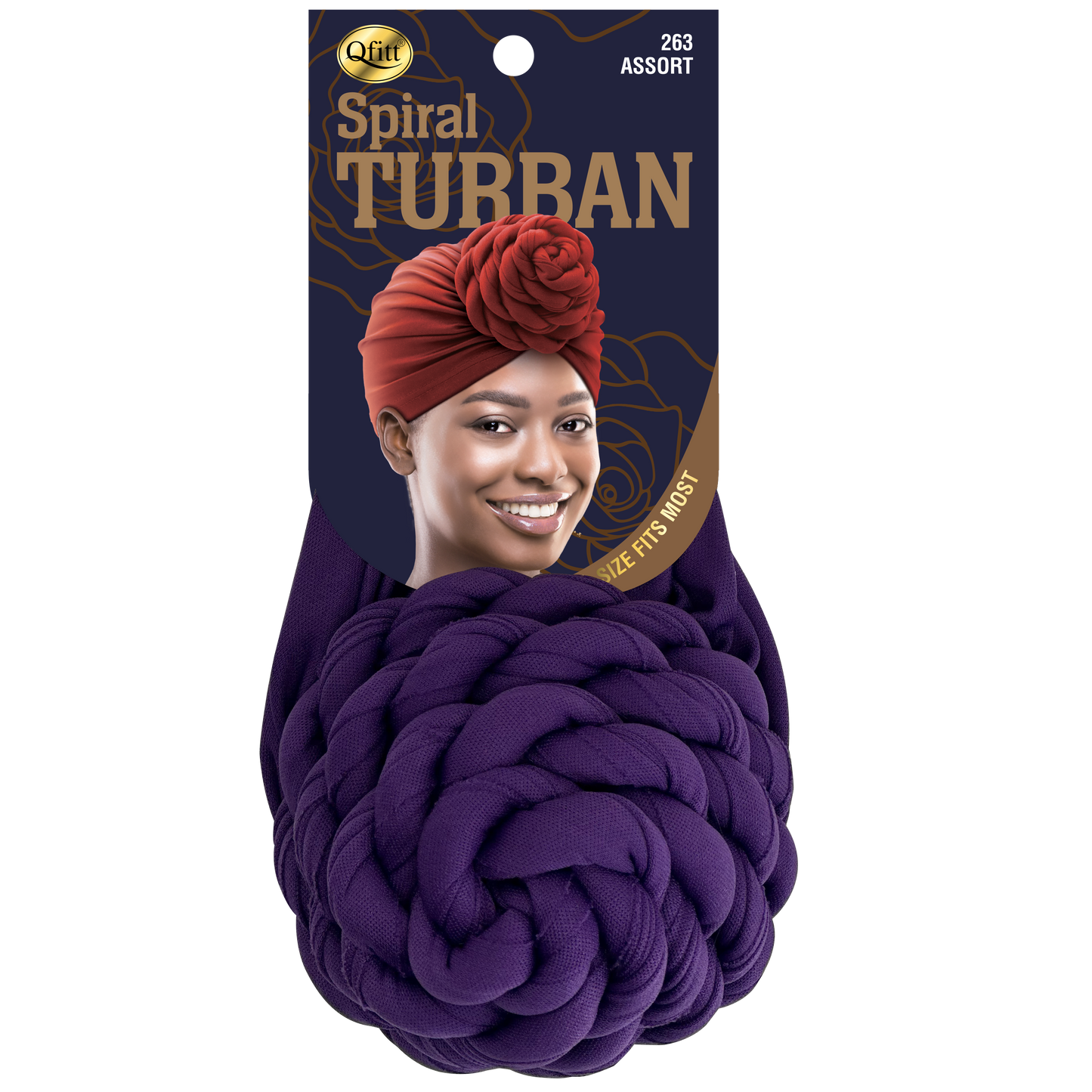 Spiral Turban [ASSORT-6 PIECES SET]