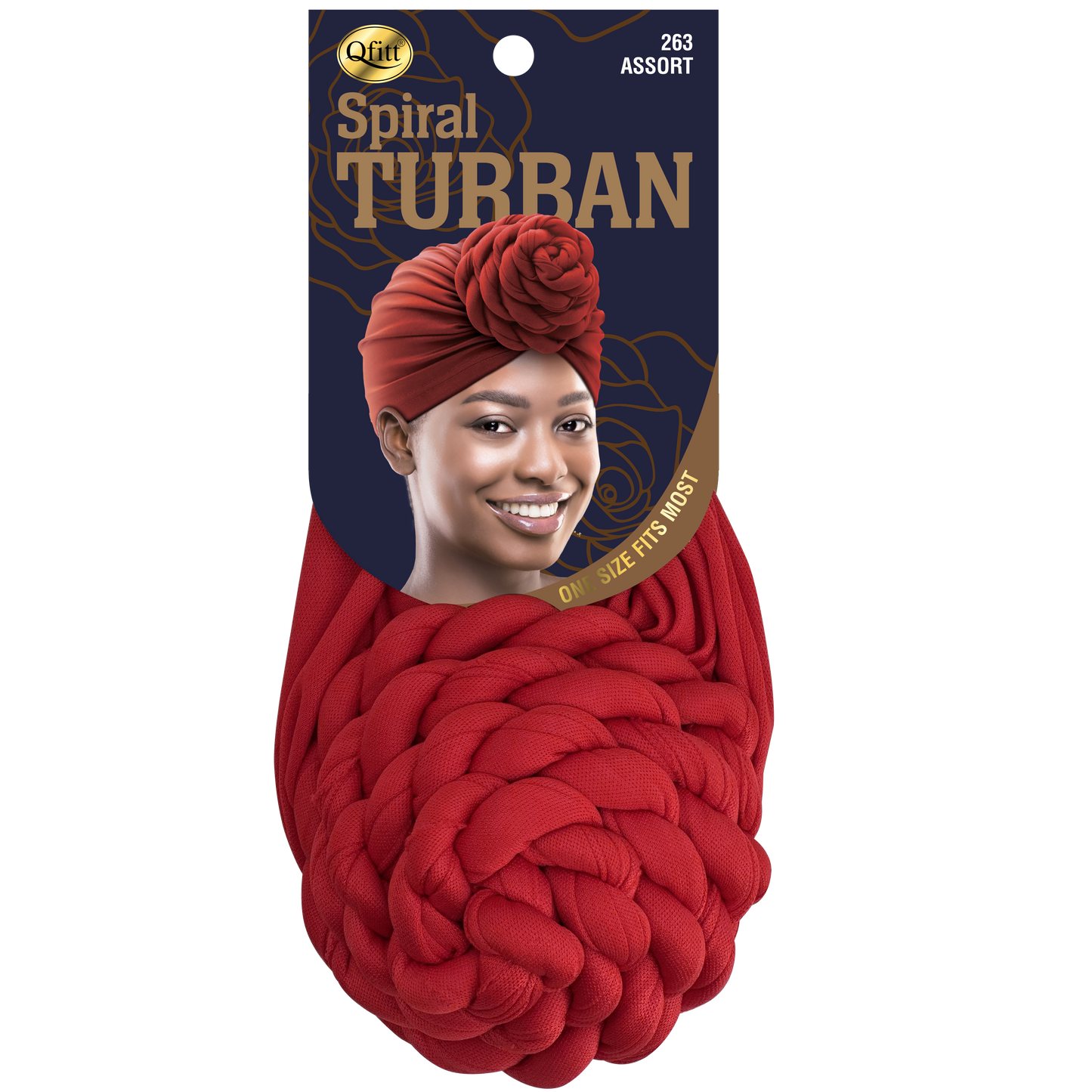 Spiral Turban [ASSORT-6 PIECES SET]