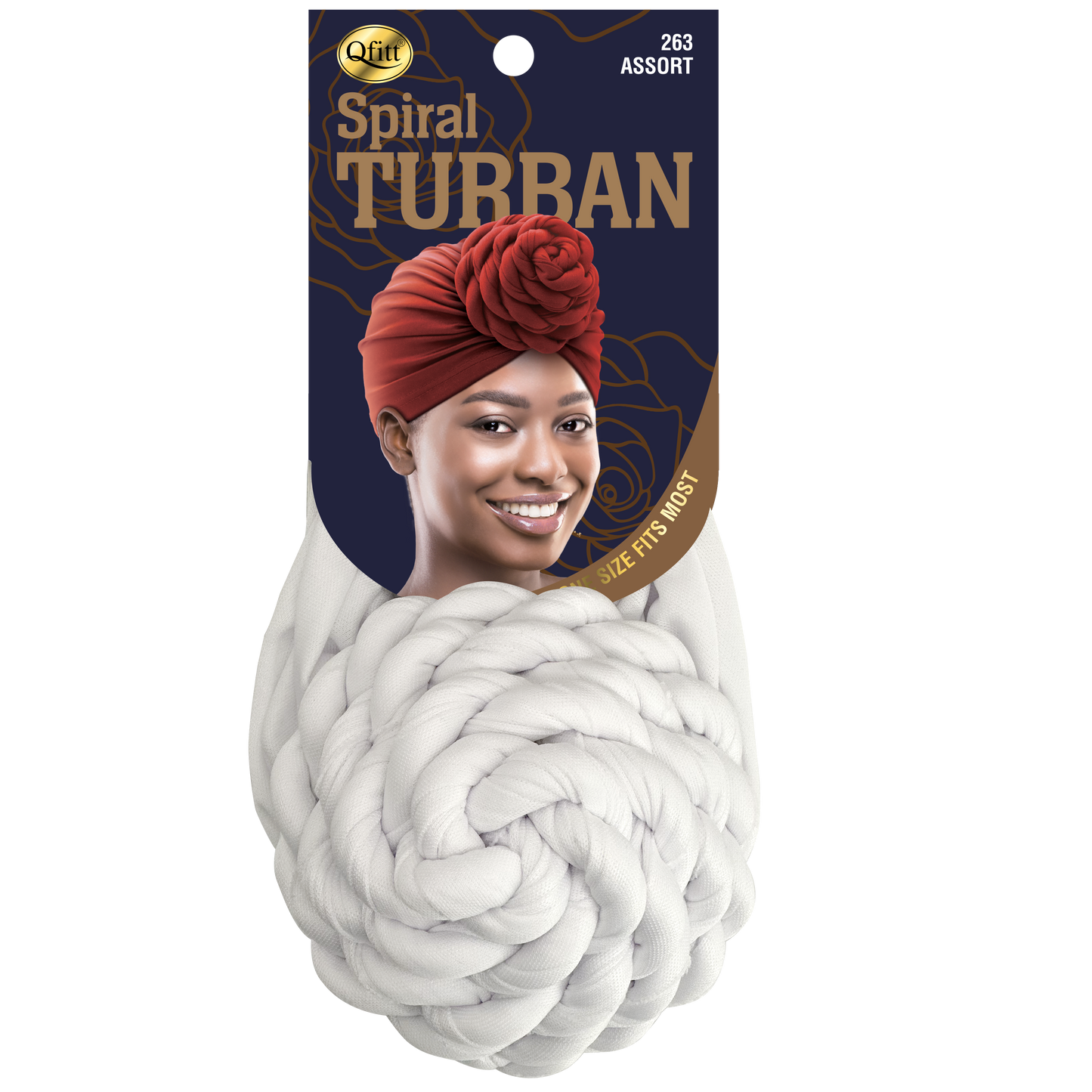 Spiral Turban [ASSORT-6 PIECES SET]